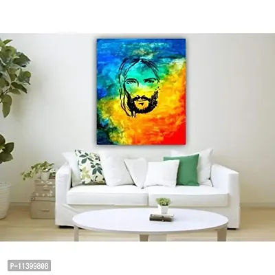 PIXELARTZ Canvas Painting - Abstract Painting of Jesus-thumb2