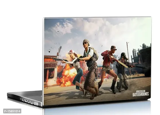 PIXELARTZ PUBG Video Game 15.6 Inches Laptop Skins/Stickers for Dell-Lenovo-Acer-HP (1024)