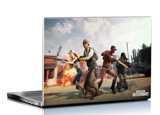 PIXELARTZ PUBG Video Game 15.6 Inches Laptop Skins/Stickers for Dell-Lenovo-Acer-HP