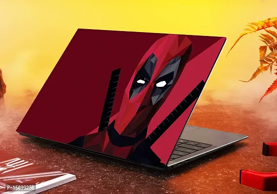 PIXELARTZ Deadpool Polygon Skin for 15.6 inches Laptops-thumb2