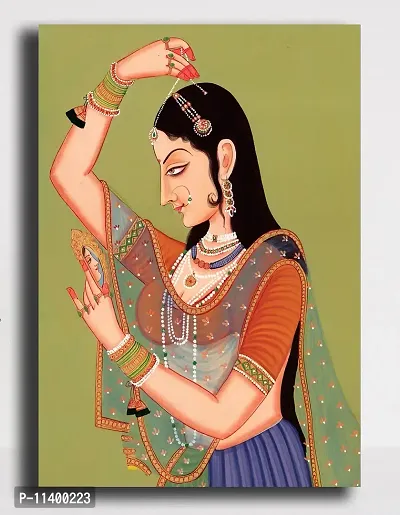 PIXELARTZ Canvas Painting - Rajasthani Portrait-thumb0