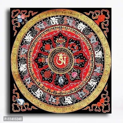PIXELARTZ Canvas Painting - Tibetan Buddhist Art - Om - Without Frame-thumb0