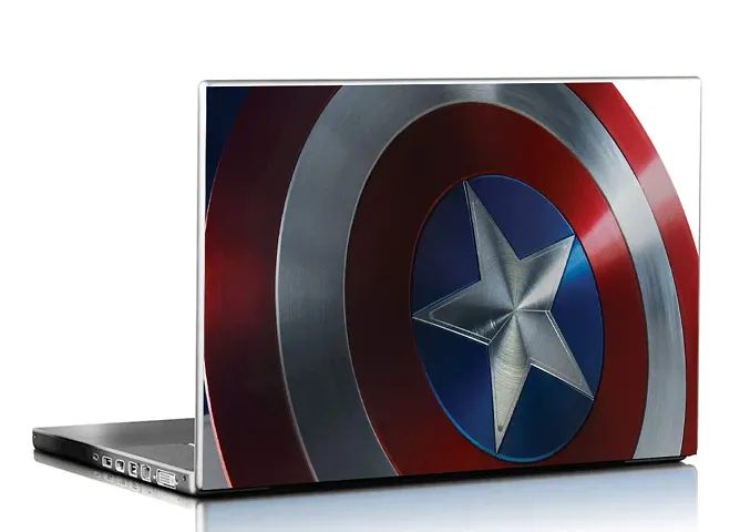 PIXELARTZ Shield of Captain America 15.6 Inches Laptop Skins/Stickers for Dell-Lenovo-Acer-HP