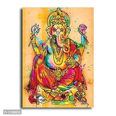 PIXELARTZ Canvas Painting - Sri Ganesha - Abstract Art-thumb0
