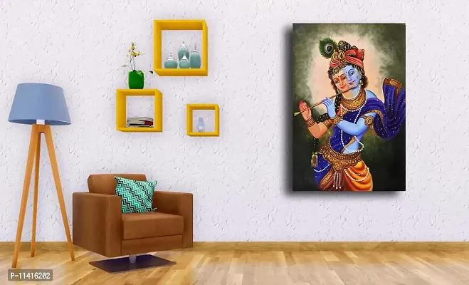 PIXELARTZ Canvas Painting Radha Krishna Pure Love Modern Art Painting for Home Decor ( Without Frame )-thumb2