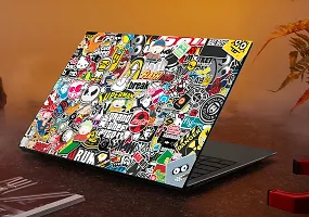 PIXELARTZ Laptop Skin GTA Stickers Collage 15.6 inches for Dell, Lenovo, Acer, HP and Sony Laptops-thumb1