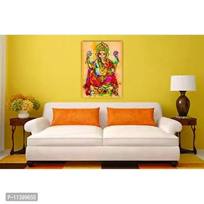 PIXELARTZ Canvas Painting - Sri Ganesha - Abstract Art-thumb2