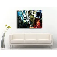 PIXELARTZ Canvas Painting - Man & The Elements - Without Frame-thumb1