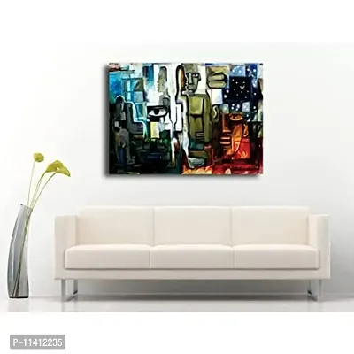 PIXELARTZ Canvas Painting - Man & The Elements - Without Frame-thumb2