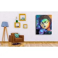 PIXELARTZ Canvas Painting Lord Budhha Modern Art Painting for Home Decor ( Without Frame )-thumb1