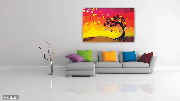 PIXELARTZ Canvas Painting - Rustic Abstracts and Tree Art-thumb2