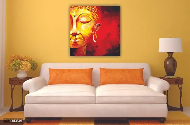 PIXELARTZ Canvas Painting - Buddha - Acrylic Painting-thumb2