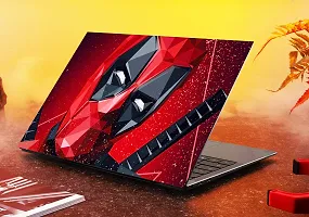 PIXELARTZ Laptop Skins Super Hero Deadpool Polygon Glitter 15.6 Inches Laptop Skins/Stickers for Dell-Lenovo-Acer-HP (1099)-thumb1