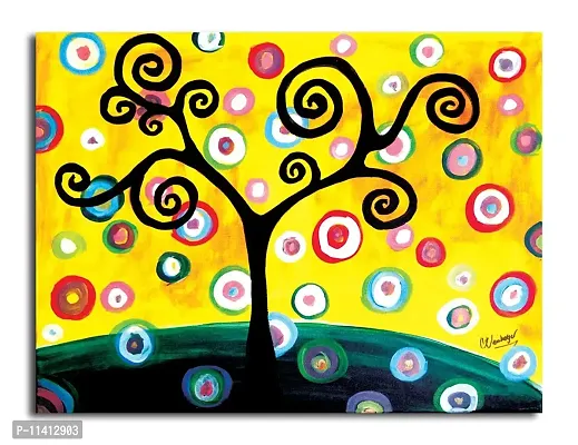 PIXELARTZ Canvas Painting - Tree of Life - Without Frame