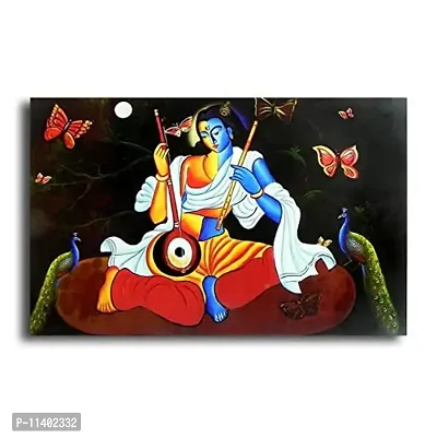 PIXELARTZ Canvas Painting - Radha Krishna - Entwined - Relgious Canvas Art-thumb0
