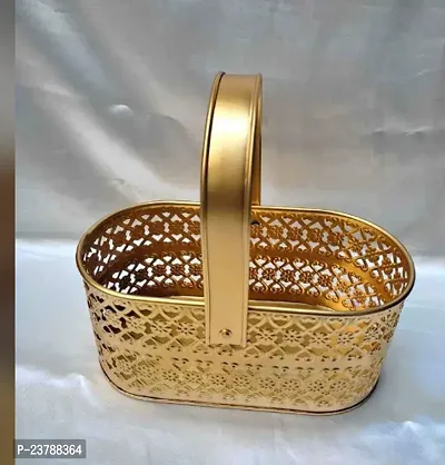 Pooja Basket Hanging Oval Decorative Hamper