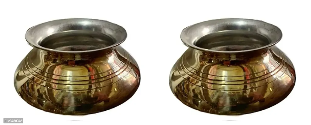 Pack Of 2 Brass Lota Kalash, Puja Article, Storage Water