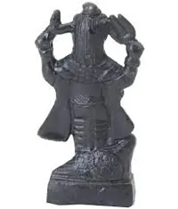 Jaisakshi Iron Small Idol Loha Shani Dev - Black, 3x3-thumb1