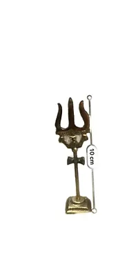 jaisakshi Brass Shiva Parvati Shiv Parivar Shiva Bholenath Shankar Parvati Ganesha Nandi Family Murti Idol Statue (Trishul)-thumb1