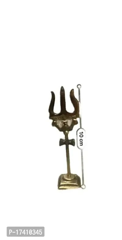 jaisakshi Brass Shiva Parvati Shiv Parivar Shiva Bholenath Shankar Parvati Ganesha Nandi Family Murti Idol Statue (Trishul)-thumb2