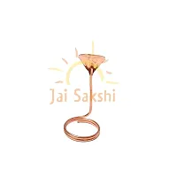 jaisakshi Copper naag seesh naag/shivling naag/kaal sarp poojan naag/Pure Copper Broadhood Snake Idol, Shesh Nag for Nag Panchami Pooja (Small, Light Weight, 40 GMS, 10 x 8 x 19 cms, Hood Width 6 cms)-thumb3