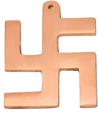 Jaisakshi Pure Copper swastik/tamba swastik/Size 16 X 16 cm-thumb1