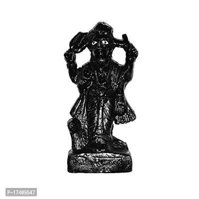 Jaisakshi Iron Shani Dev Statue (2.25inches, Black)