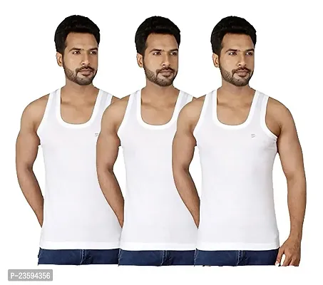 Buy Rupa Jon White Solid Cotton Pack of 10 Vest Online at Best