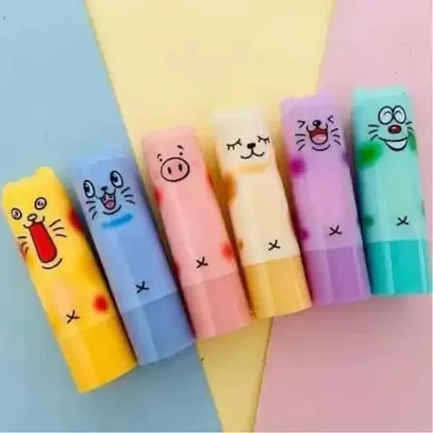 CARTOON SHAPE LIP BALM FOR GIRLS AND CHILDREN FRUITS PACK OF 6