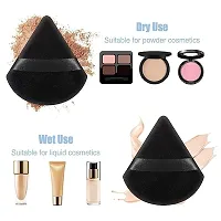 SIMS 2 Pieces Powder Puffs Triangle Round Cosmetic Powder Puff Washable Reusable Soft Powder Sponge Makeup Foundation Sponge for Face Body Loose Powder Wet Dry Makeup Tool (Multicolor)-thumb2