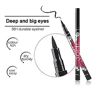 SIMS 36H Precision Liquid Waterproof Lash Eyeliner Pencil/Eye Liner, Water Resistant, Long-Lasting (Black) (Pack Of 2) Matte Finish-thumb2