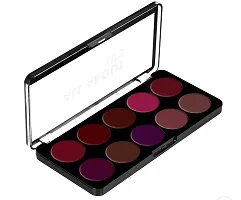 All about Lip Palette with 10 Pigmented colors |Creamy Matte Finish Lip Colors Lipstick |Travel Friendly Lip Palette | Multicolor--thumb2