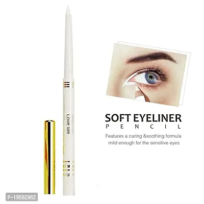 SIMS Auto kohl white kajal eyeliner super soft waterproof pencil, Matte Finish