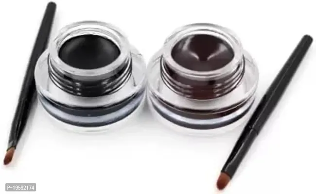 2 in 1 Long Wear Gel Eye Liner 6 g (Brown, Black)-thumb0