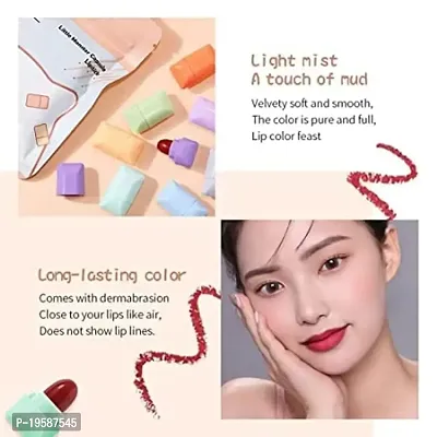 ni Candy Matte Lipstick Set Velvet Lipstick Set Nonstick Cup Easy To Color Long-lasting Waterproof Swab Lipstick Makeup Gift Set-thumb2