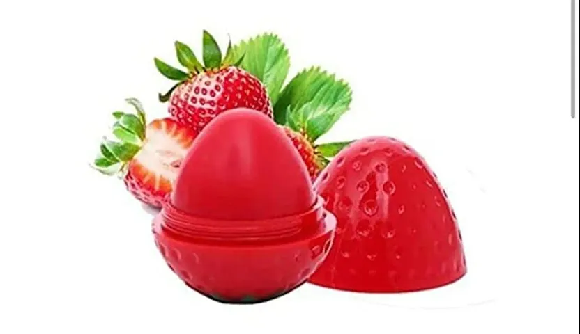 Strawberry Shape Lip Balm For Softer Lips (Pack of 2)