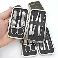 Manicure Pedicure Set Nail Clippers Stainless Steel Luxury Nail Grooming Set Professional Nail Scissors Grooming Kits, Nail Tools with Leather Case (7)-thumb1