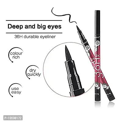SIMS 36H Precision Liquid Waterproof Lash Eyeliner Pencil | Eye Liner (Black) (pack of 1) Matte Finish-thumb3