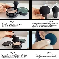 SIM'S CREATION BB Cream Air Cushion Foundation Korean Mushroom Head CC Cream Concealer Whitening Cosmetic Waterproof Brighten Face Base Tone Foundation-thumb1