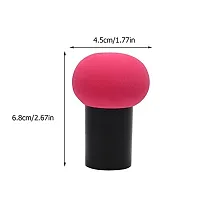 New Mushroom Head Beauty Blender Soft Powder Puff With Case For Makeup,Foundation Blender. Set of 3 (Random Colour)-thumb1