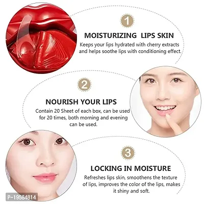 Lip Mask For Dry Lips, Moisturizing Cheery Hydrating Anti Drying Lightening Skin Care, Lip Treatment lip lines, Combo pack-thumb3