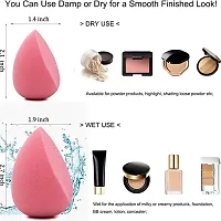 SIMS 2 PCS Heart-Shaped Latex-free Professional Beauty Blender Set with Storage Box, Beauty Blender Foundation Blending Sponge - Perfect for Liquid, Cream, Concealer and Powder-thumb2