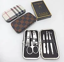 Manicure Pedicure Set Nail Clippers Stainless Steel Luxury Nail Grooming Set Professional Nail Scissors Grooming Kits, Nail Tools with Leather Case (7)-thumb3