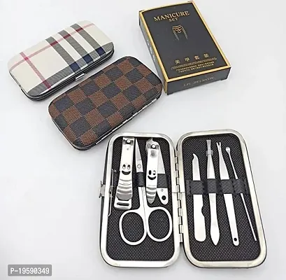Manicure Pedicure Set Nail Clippers Stainless Steel Luxury Nail Grooming Set Professional Nail Scissors Grooming Kits, Nail Tools with Leather Case (7)-thumb4