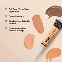 SIMS HD Pro Natural Full Coverage Concealer, Matte  Poreless Ultra Blendable Liquid Concealer For Crack Free Face Makeup- Fawn-thumb2