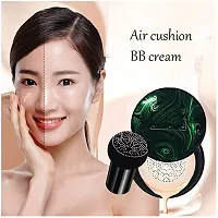 BB Cream Air Cushion Foundation Korean Mushroom Head CC Cream Concealer Whitening Cosmetic Waterproof Brighten Face Base Tone Foundation (lvory White, 20 g) Matte Finish-thumb1