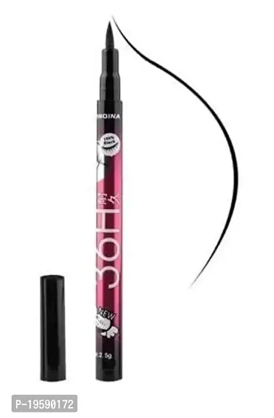 SIMS 36H Precision Liquid Waterproof Lash Eyeliner Pencil | Eye Liner (Black) (pack of 1) Matte Finish-thumb0