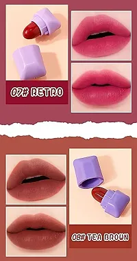 ni Candy Matte Lipstick Set Velvet Lipstick Set Nonstick Cup Easy To Color Long-lasting Waterproof Swab Lipstick Makeup Gift Set-thumb4