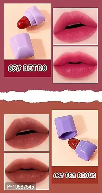 ni Candy Matte Lipstick Set Velvet Lipstick Set Nonstick Cup Easy To Color Long-lasting Waterproof Swab Lipstick Makeup Gift Set-thumb5