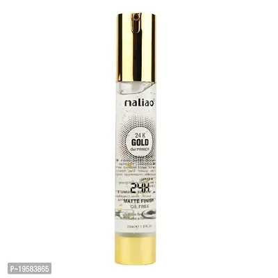 Maliao Gel Base Primer, Transparent Gold Crytals, 30 ml